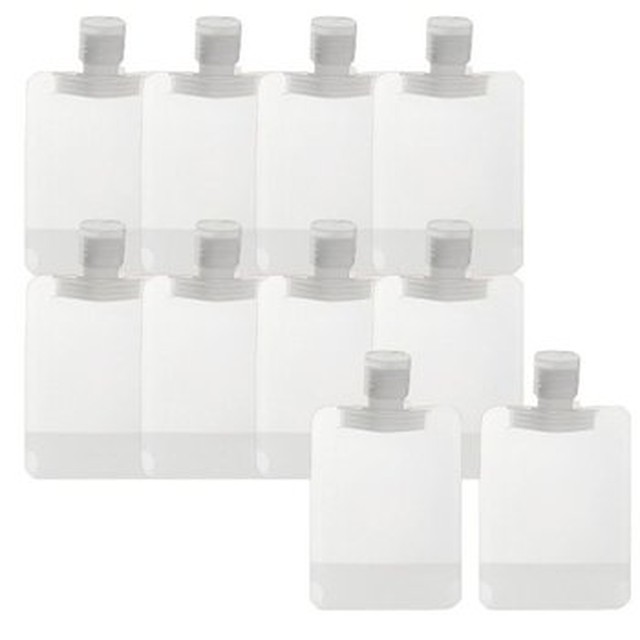 [기타] 여행용 샴푸 로션 손세정제 소분 50ml 투명파우치 10pcs 1set[이마트몰]