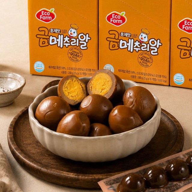 영양간식 무항생제 훈제 메추리알 10봉 (봉당 25g) _국내산메추리알