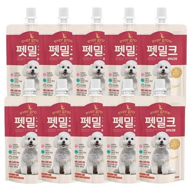 [무료배송] 강아지 영양 우유 피부 모발 150ml 10P 유산균 소화