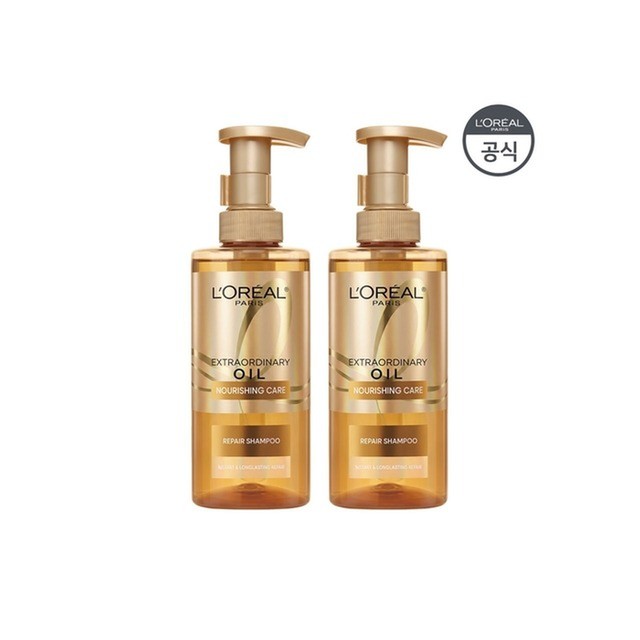로레알파리 로레알파리[ ] 엑스트라오디네리 오일 리페어 샴푸 440ml 2개 헤어케어 기타헤어케어