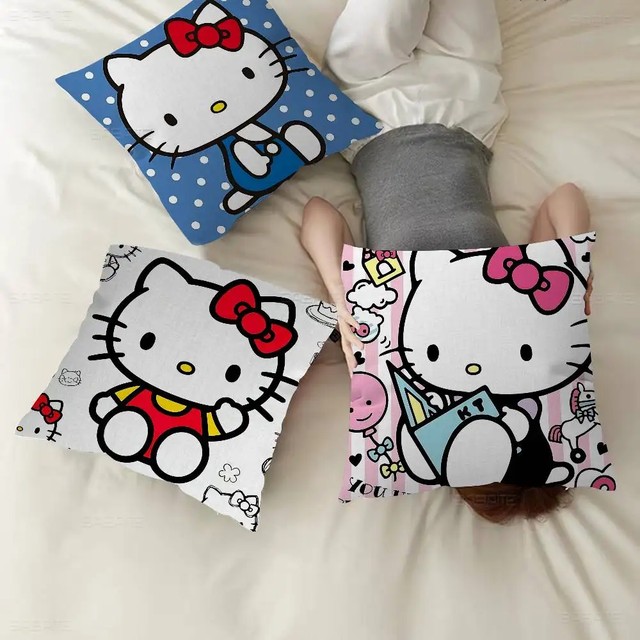귀여운 고양이 H-Hello 만화 K-KittyS 베개 커버 디자인 쿠션 커버 장식 휴일 장식품