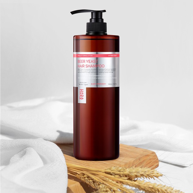 하라즈 맥주효모 샴푸 베이비파우더향 1000ml +할인쿠폰