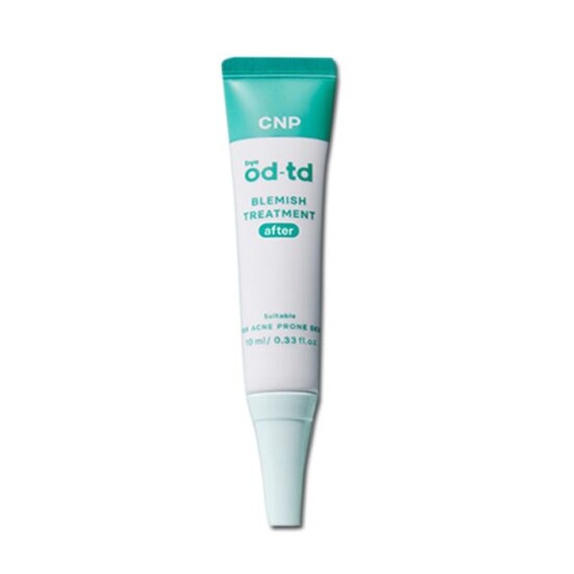 CNP bye od-td 블레미쉬 트리트먼트 10ml (LG생활건강) 민감성피부 피부결개선 피부진정 피부결정리 트러블케어 색소침착 미백케어 저자극 스팟진정 흉터 피지케어