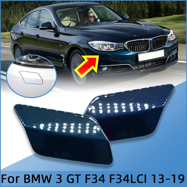 2013-2019 BMW3 GT Gran Turismo F34 F34LCI 일반 에디션 장식 쉘 캡용 자동 전조등 와셔 노즐 커버 #