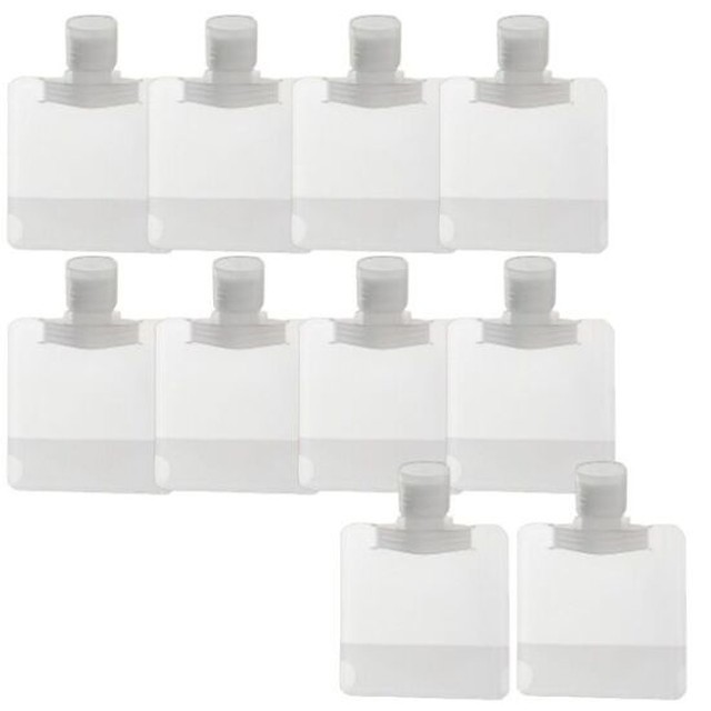 [하프클럽/에이치플러스몰]여행용 샴푸 로션 손세정제 30ml 투명파우치 10pcs