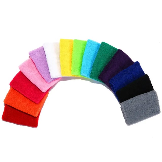 1PC 다채로운 코 튼 남여 스포츠 Sweatband 팔찌 손목 보호대 체육관 실행 스포츠 안전 손목 지원 중괄호 랩 붕대