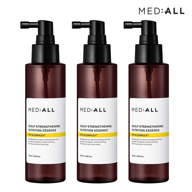 메디올 탈모케어 쿨링 저자극 헤어토닉 뉴트리션 에센스 120ml 3개