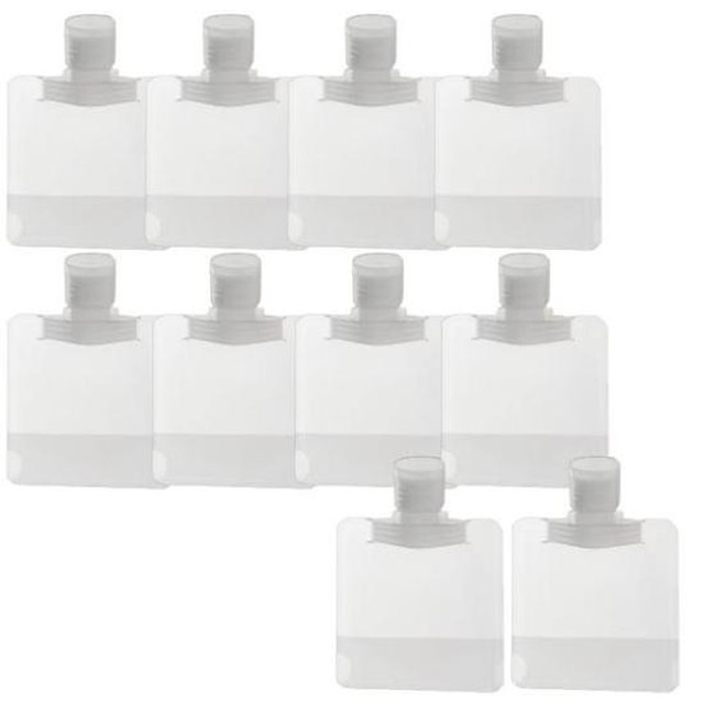 [패션] 투명파우치 샴푸 로션 손세정제 여행용 30ml 10pcs 소분용기 휴대용기