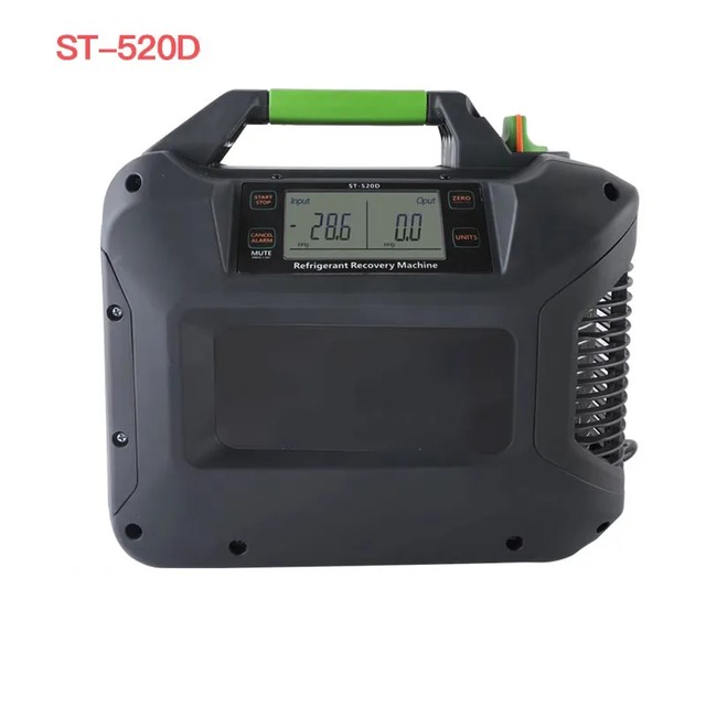냉매 회수 기계 ST-520D HVAC 휴대용 에어컨 컴프레서, 파이프 피팅 포함, 1 2 HP, 모든 일반 CFC HFC HCFC