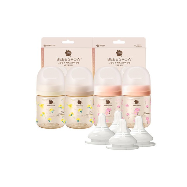 베베그로우 31, 20% PPSU PA 젖병 160ml 트윈더블세트(젖병4+젖꼭지4) 출산 육아용품 출산 육아용품