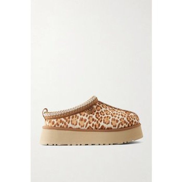 [UGG] 어그 타즈 플레인 레오파드 프린트 카우 헤어 슬립온 46376663162969304 [46376663162969304]