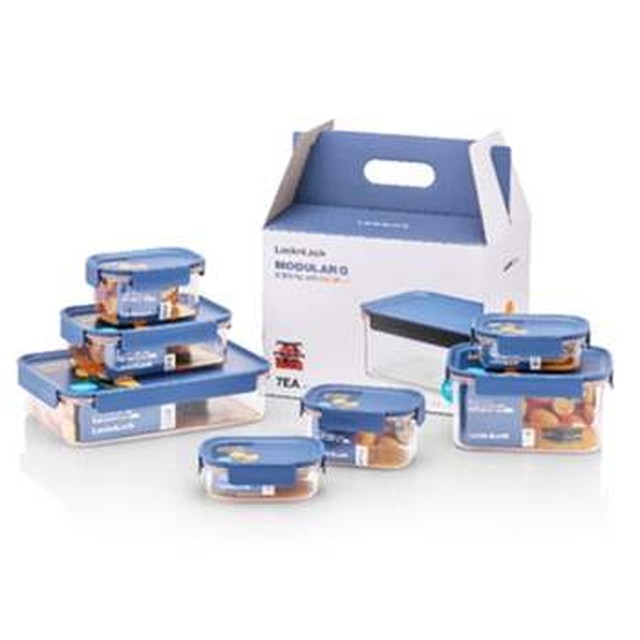 락앤락 비스프리 모듈러플러스 3호 7p 밀폐용기 세트 냉장고정리