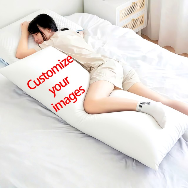 맞춤형 롱 바디필로우 전신 사진 업로드, 개인 맞춤형 전신 쿠션, 당신의 초상화 반려동물 사진 인쇄, 부드러운 소파 침대용