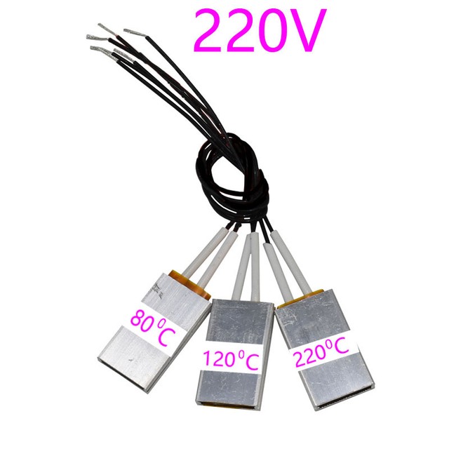 1 Pcs Ptc 히터 가열 요소 헤어 드라이어 액세서리 경기자 히터 80 120 220 섭씨 220V 공기 히터