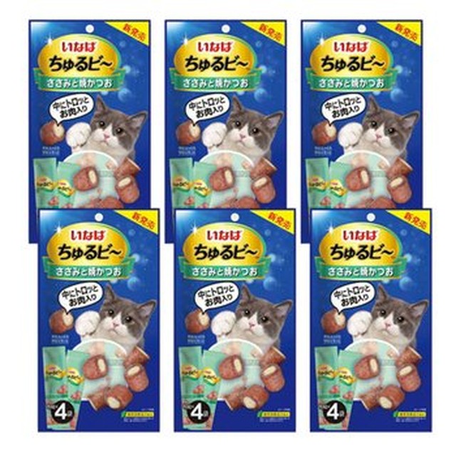 이나바 츄르비 고양이간식 참치+구운닭가슴살 가다랑어 QSC-272 10g 24개