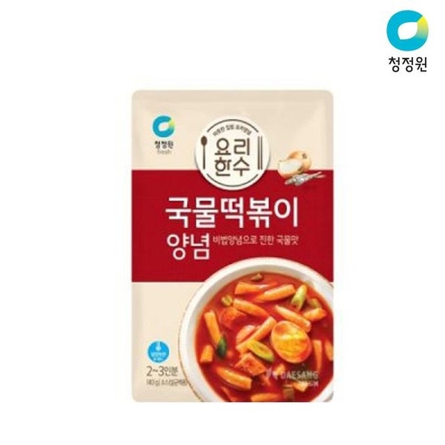 베스트쇼핑 청정원 요리한수 국물떡볶이양념 140g x8개