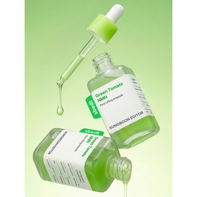 성분에디터 [대용량] 그린토마토 NMN 포어 리프팅 콜라겐 앰플 75ml 모이스처라이저 에센스 세럼 앰플