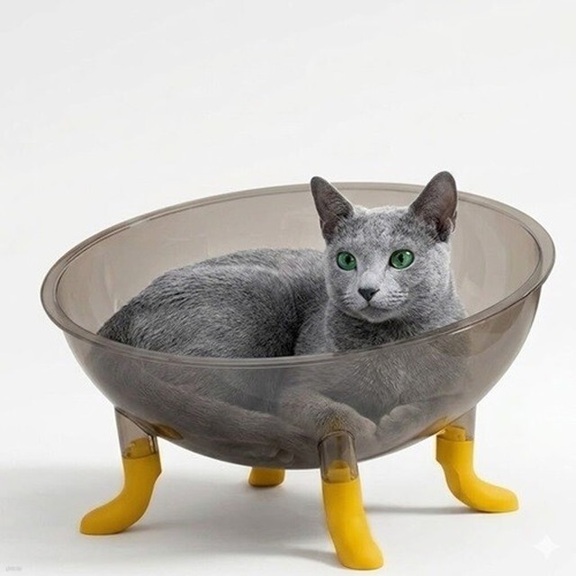 PH 고양이 관찰 투명 해먹 침대 4025
