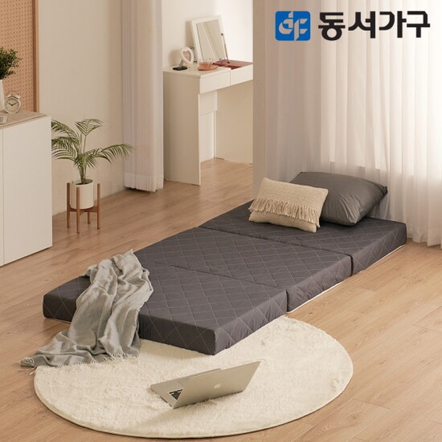 동서가구 뉴EZ매트 HR폼 80T 3단 접이식 SS 토퍼 매트리스