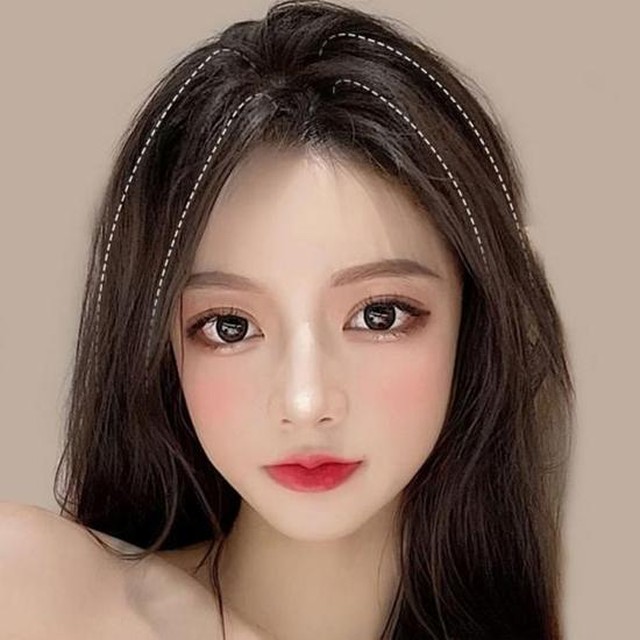 염색가발 스트레이트 볼륨 헤어피스 내추럴 붙임머리 부분가발