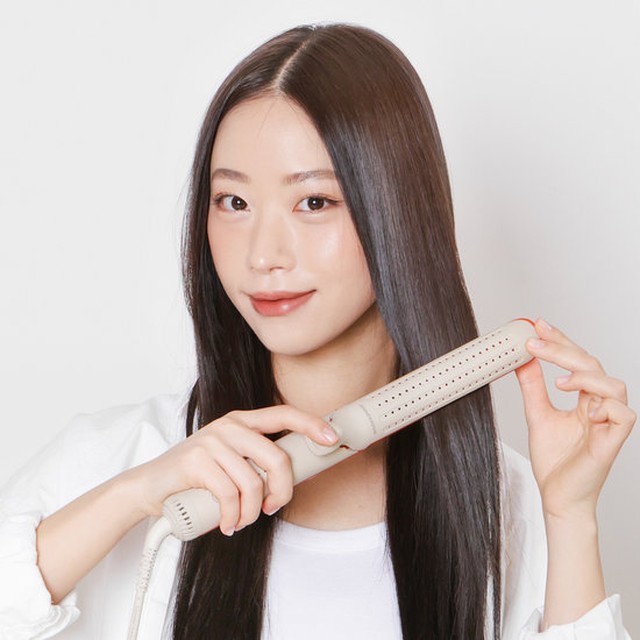 제니퍼룸 에어쿨링 펌 고데기 롱 배럴 프리볼트 긴머리용