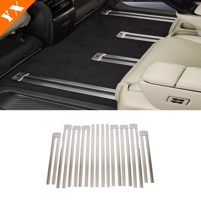 Toyota ALPHARD VELLFIRE 40 시리즈 2024-2026 스테인레스 실버 블랙 카시트 슬라이드 레일 카시트 슬라이드 레일 보호 커버