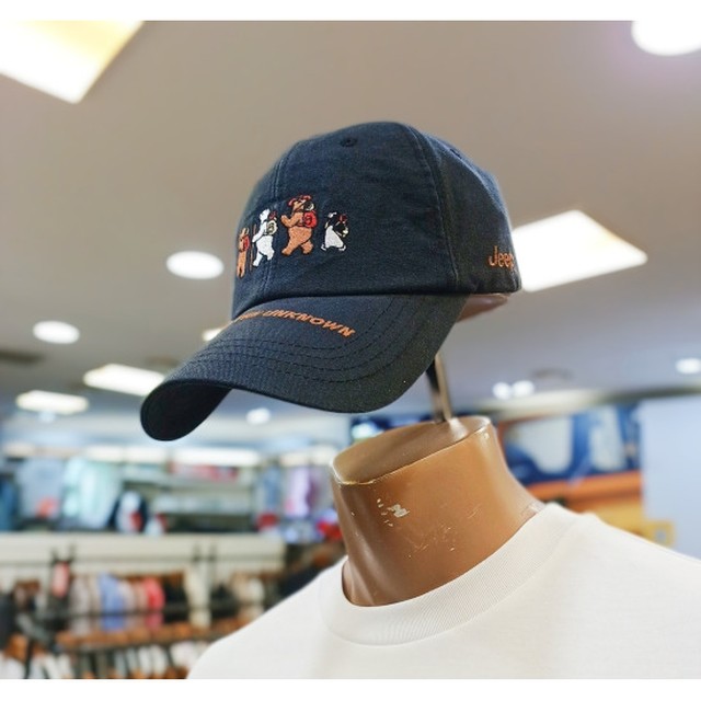 지프 (공용) 등산 곰 자수 볼캡모자 JR3GCU039BK_BP