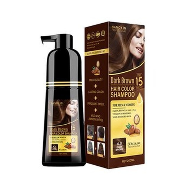 [기타] 나녹신 새치 염색샴푸 흰머리커버 샴푸 – 다크브라운 200ml[이마트몰]