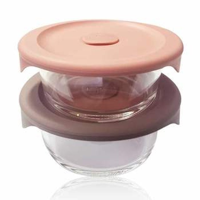 제이큐 락앤락 밥용기 450ml 2P 유리밀폐용기 내열유리용기 밥보관용기