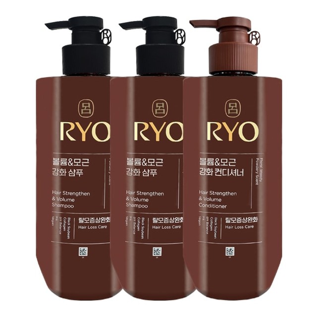 려 흑운 볼륨 앤 모근강화 샴푸 592ml x2 + 컨디셔너 592ml