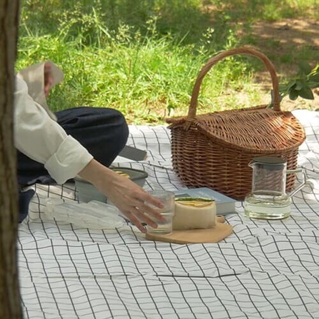스트라이프 돗자리 휴대용 피크닉매트 방수 경량 캠핑 돗자리