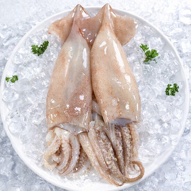 자연산 손질 통오징어 4미 400g×2팩 (깨끗손질/간편조리)