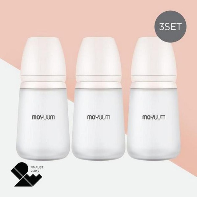 모윰 프리미엄 노꼭지 실리콘 젖병 260ml 트리플팩
