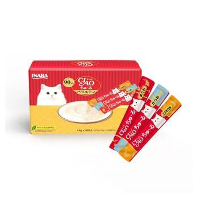 셀러허브 코스트코 이나바 챠오츄르 고양이간식 버라이어티팩 14g x 90개