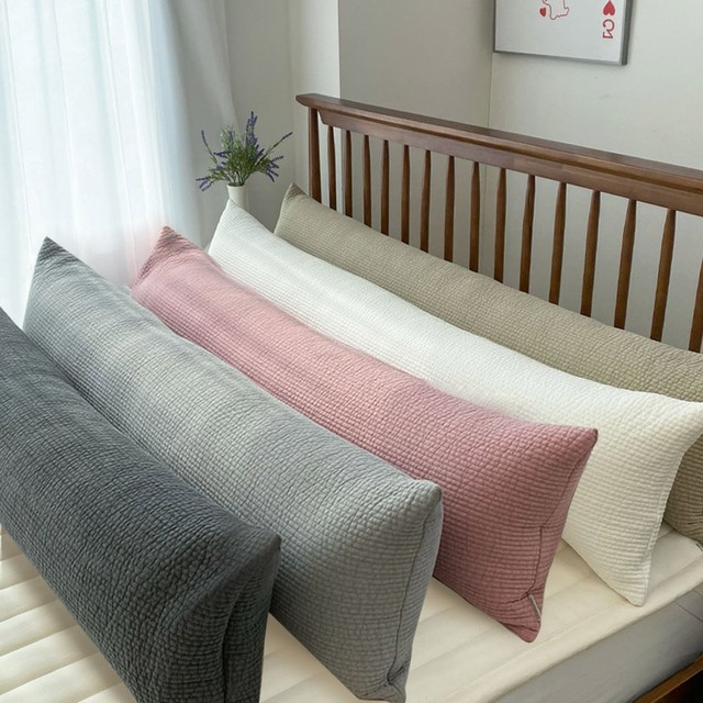 한스갤러리 데일리 순면 줄누비 긴 베개 롱 쿠션 바디필로우 커버( ,2sizes)