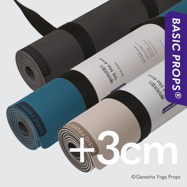 가네샤요가프랍스 가네샤 베이직프랍스 TPE 요가매트 6mm 와이드 플러스 3cm