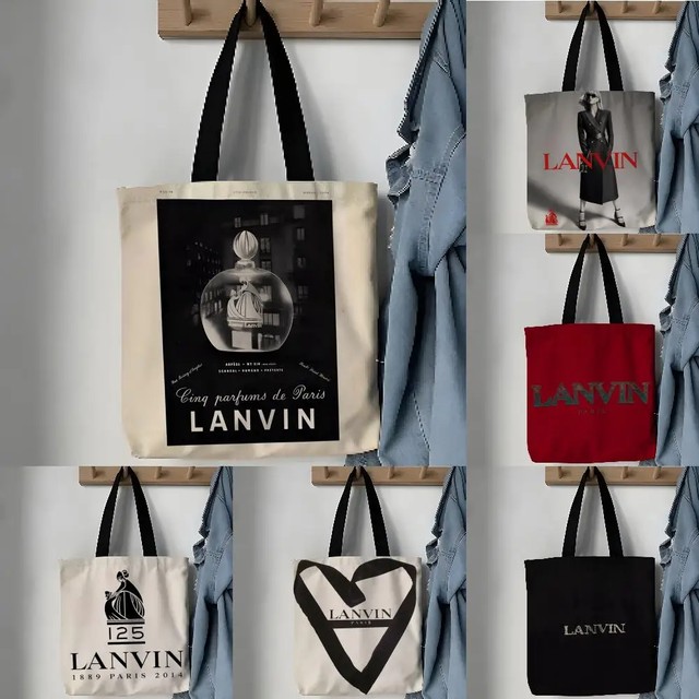 보관 가방 미적 감각의 캔버스 스쿨 숄더백 가벼운 식료품 쇼핑백 지문 방지 J-Jeanne L-Lanvin S.A 1