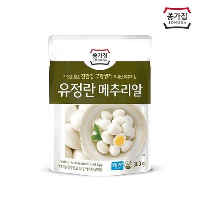 베스트쇼핑 종가집 유정 깐메추리알 270g x9개