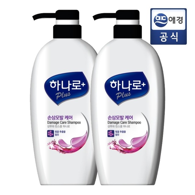 애경 케라시스 하나로 플러스 샴푸 680ml 2개(손상모 비듬두피)