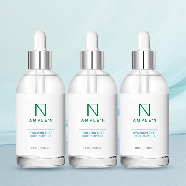 [앰플엔] 히알루론샷 속보습 앰플 대용량 100ml x 3개