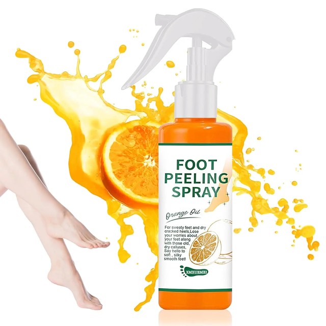 [해외] 100ml 발 각질 제거 스프레이 보습 영양 발 각질 제거 스프레이 즉각적인 수분 공급 부드러운 발 각질 제거 스프레이
