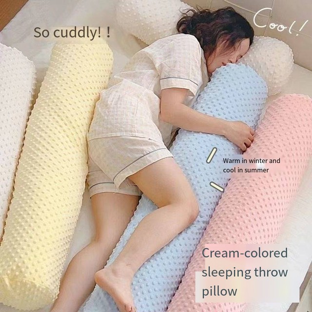 롱 쓰로우 베개 소녀들이 침대 위에 누워 다리를 꼬아 옆으로 누워 수면하는 베개 기숙사 남성용 대형 베개 침대 옆 쿠션