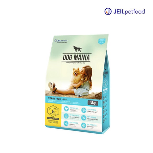 제일사료 도그매니아 어덜트 3kg 강아지 사료