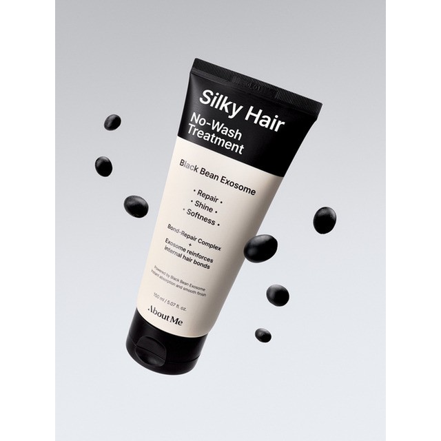 어바웃미 [월간뷰티] 블랙빈 엑소좀 실키 헤어 노워시 트리트먼트 150ml 헤어케어 트리트먼트 팩