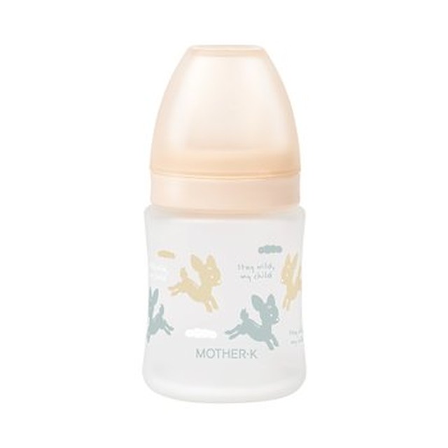 마더케이 실리콘 코팅 유리젖병 160ml (무꼭지) [마더케이 실리콘 코팅 유리젖병 160ml (무꼭지)]