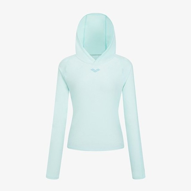 아레나 아이스핏 여성 후디 래쉬가드 A6BL1QR23LMT-IDG