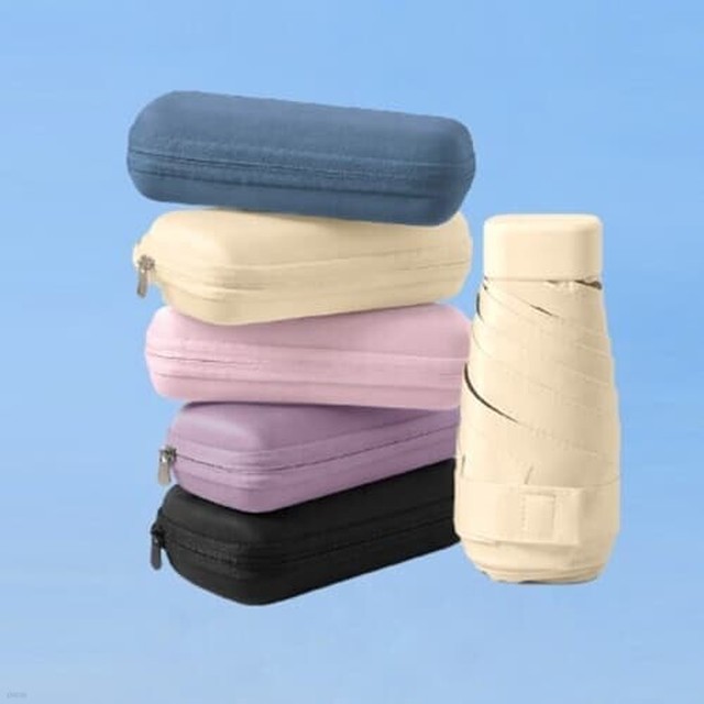 초슬림 미니 양우산 자외선차단 휴대용양산 전용파우치양우산세트