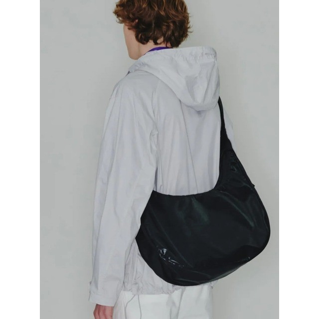 하아카이브 AFTER PRAY EDITION CRESCENT COATED HOBO BAG (BLACK) 크로스백