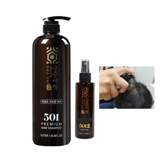 궁중어책 약산성 어성초샴푸 1000ml+탈모 헤어토닉100ml 쿨링