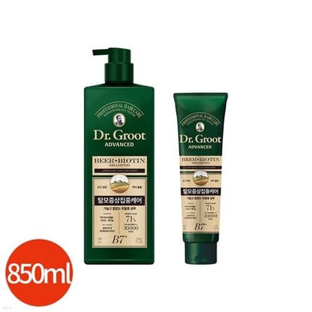 닥터그루트 탈모증상 집중케어 샴푸 700ml + 150ml